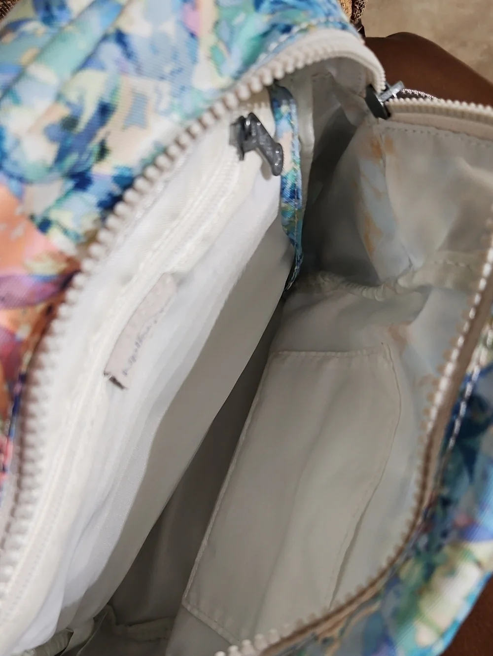 Kipling City Pack Small Printed Backpack Bag Blue Green Pink Purple Floral Print